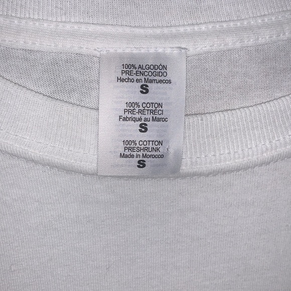 NWOT PLT Small Oversized White T-Shirt - Picture 2 of 3